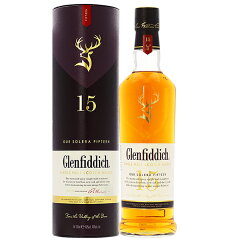 グレンフィディック15年のボトルと外箱。販売店の提供画像